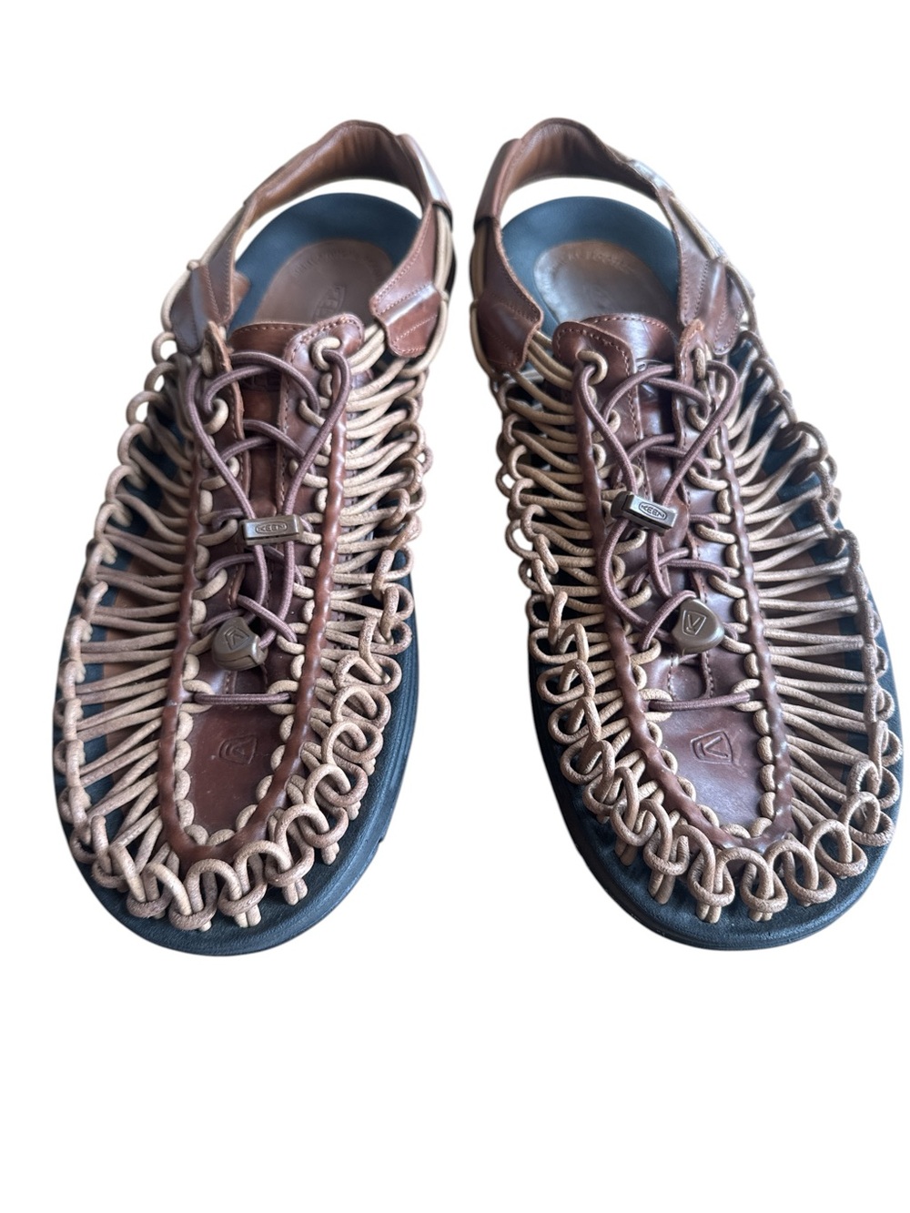 KEEN Men's Brown Leather Sandals 12